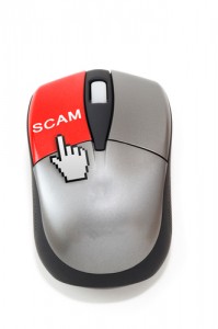 Computer mouse with scam as one of the buttons